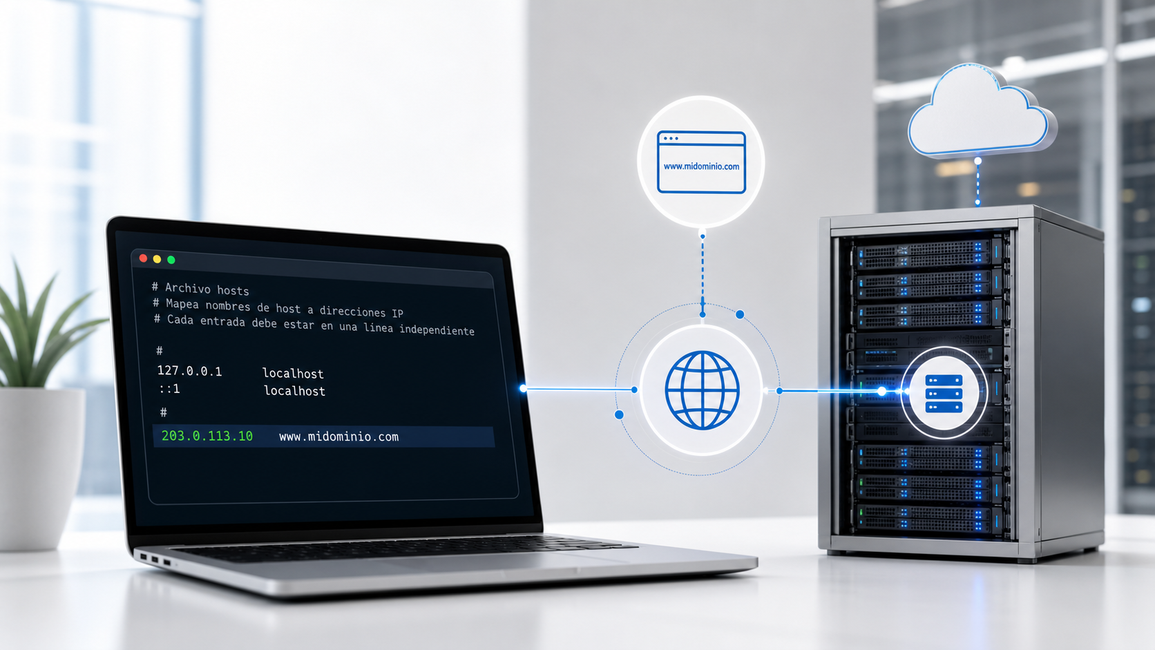 Cómo editar el archivo hosts en Windows, macOS y Linux