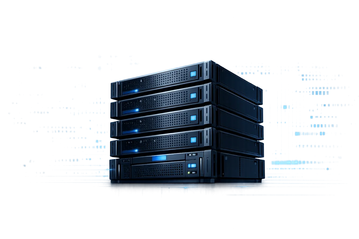 Ilustración de servidor dedicado administrado